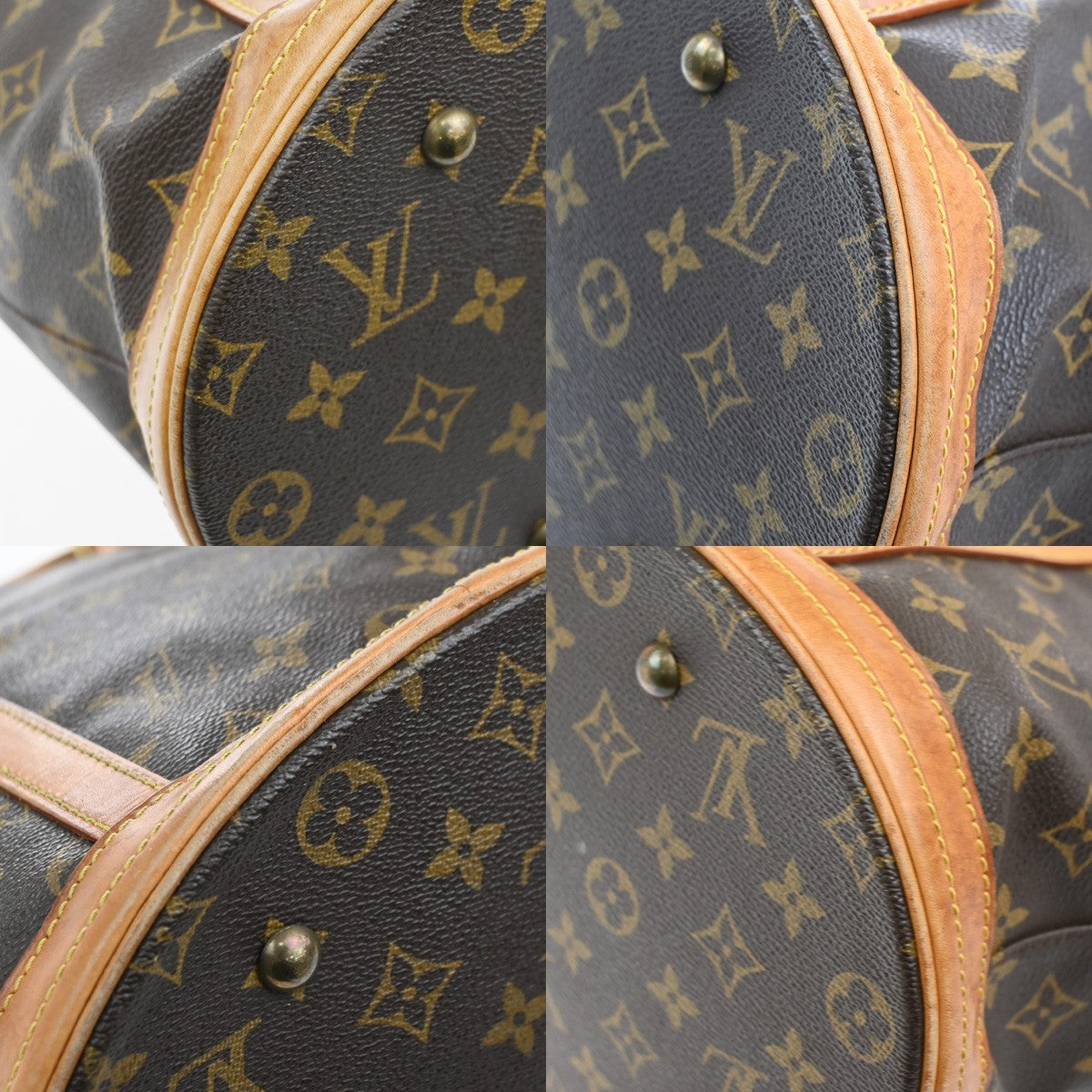 LOUIS VUITTON BUCKET GM Shoulder Tote Bag Monogram Leather Brown M42236 30CA518