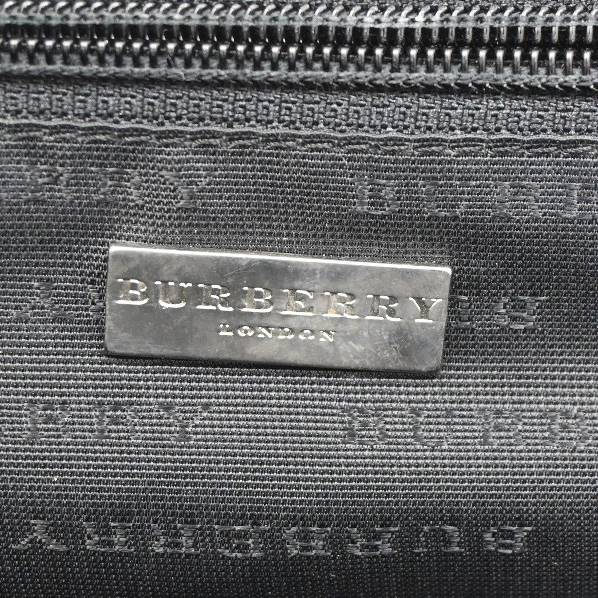 BURBERRY Logo Nova Check Shoulder Bag PVC Leather Beige Black 38DA064