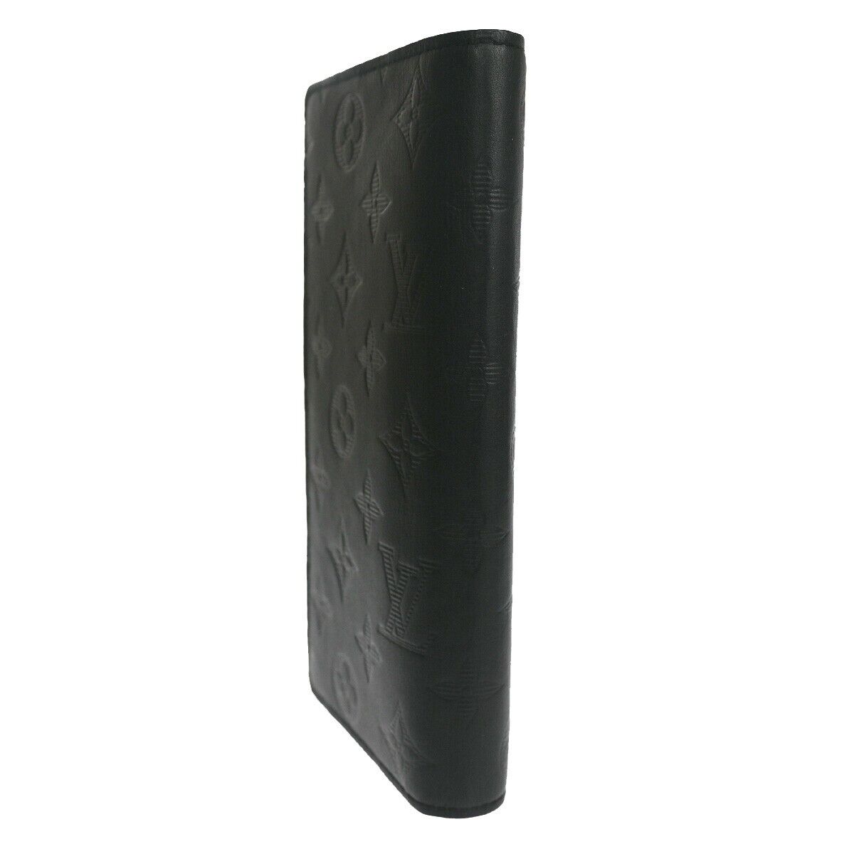 LOUIS VUITTON Brazza Long Bifold Wallet Monogram Shadow Black M62900 76RH587