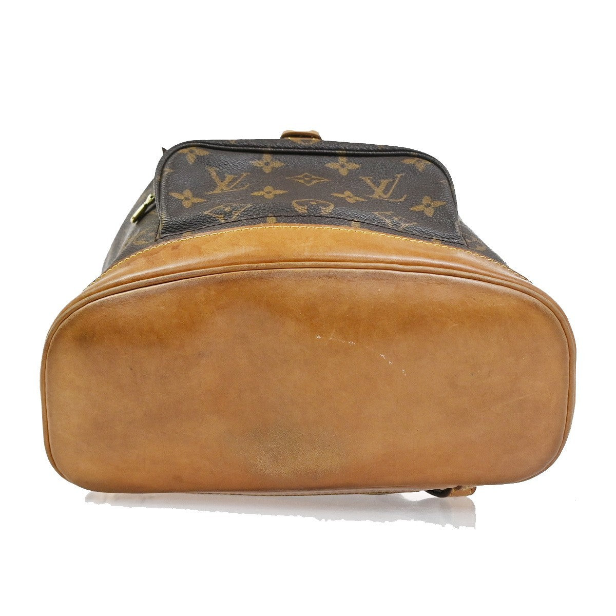 LOUIS VUITTON Montsouris MM Backpack Bag Monogram Leather Brown M51136 13CA842
