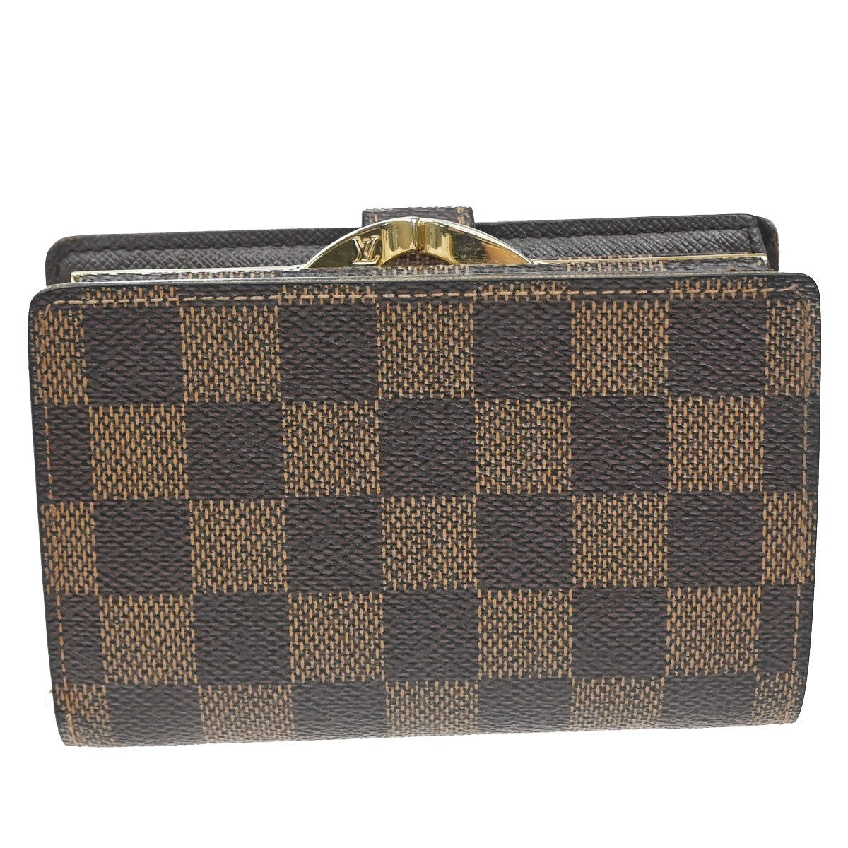 LOUIS VUITTON Portefeuille Viennois Wallet Damier Ebene Leather M61663 65CA990