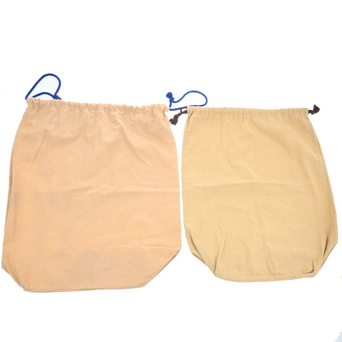 LOUIS VUITTON Logo 10 Set Dust Bag Drawstring Canvas Cotton Beige Brown 05KC994