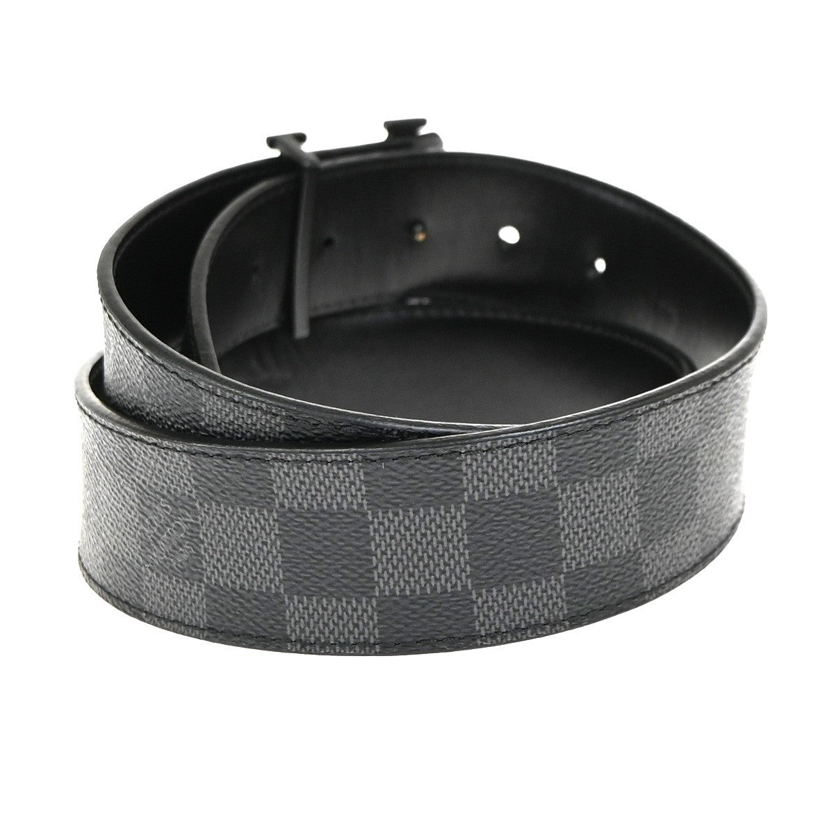 LOUIS VUITTON Ceinture LV Initial Belt  85/34 Damier Graphite BK M9808 31YJ005