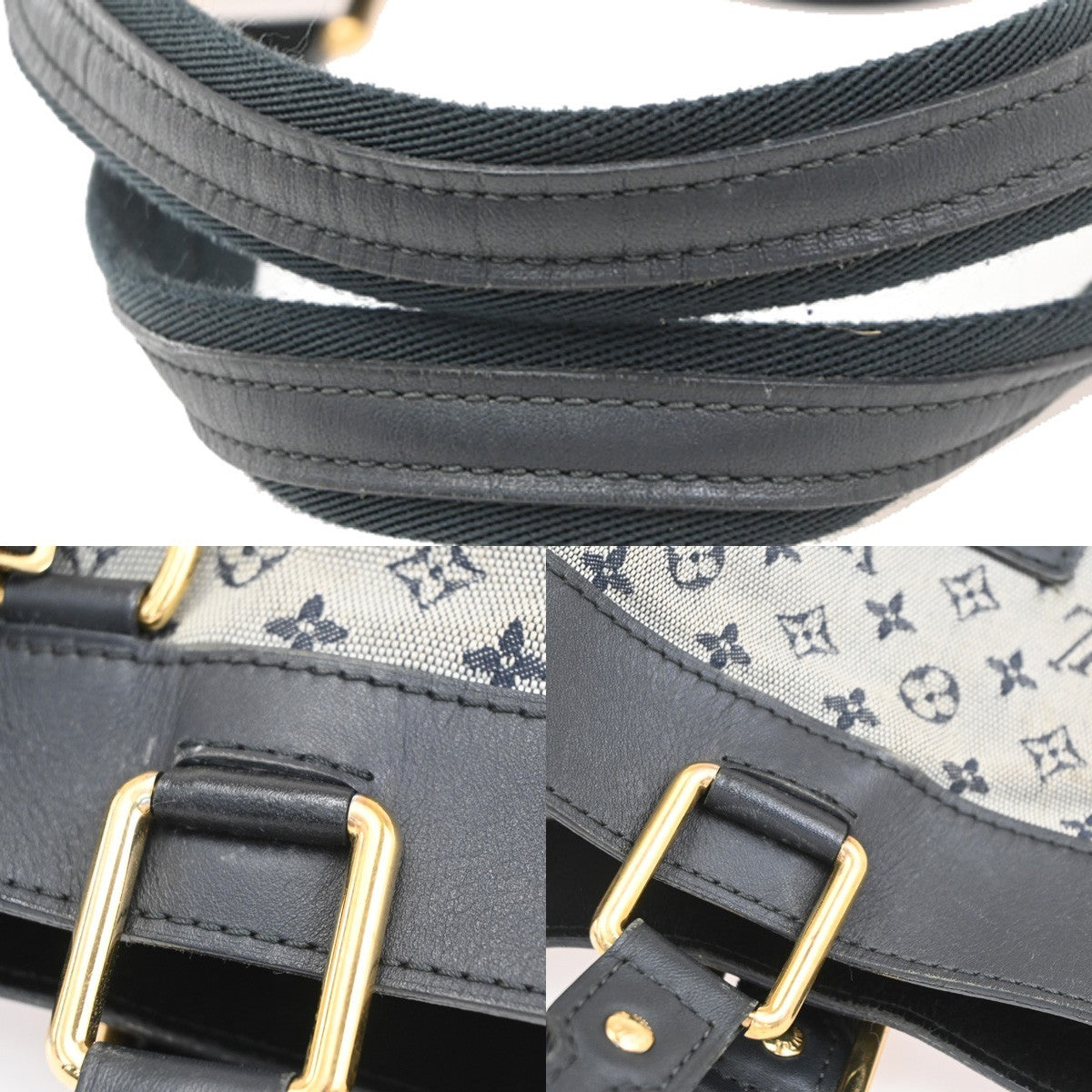 LOUIS VUITTON LV Logo Lucille GM Hand Bag Monogram Mini Lin M92675 32CB001