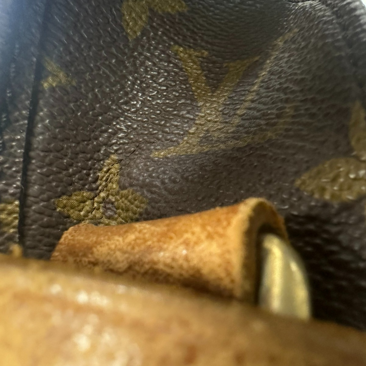 LOUIS VUITTON Cartouchiere GM Shoulder Bag Monogram Leather Brown M51252 65CA752