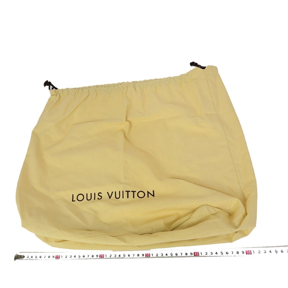 LOUIS VUITTON Logo 10 Set Dust Bag Drawstring Canvas Cotton Beige Brown 09FA767