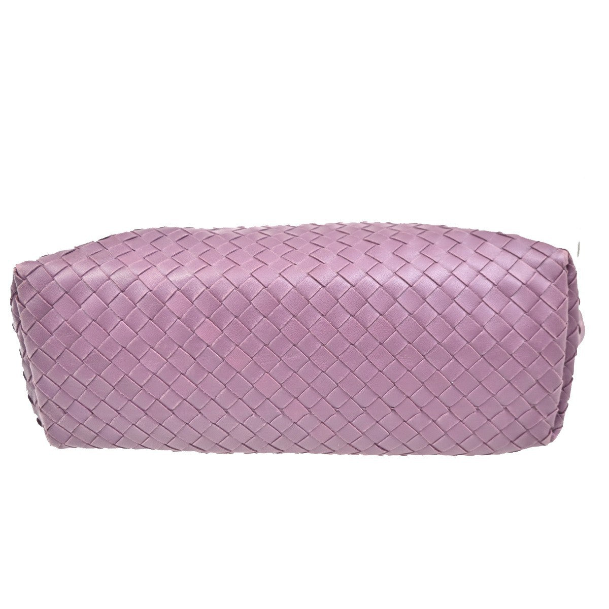 BOTTEGA VENETA Olimpia Intrecciato Shoulder Bag Leather Purple GHW Italy 12RL741
