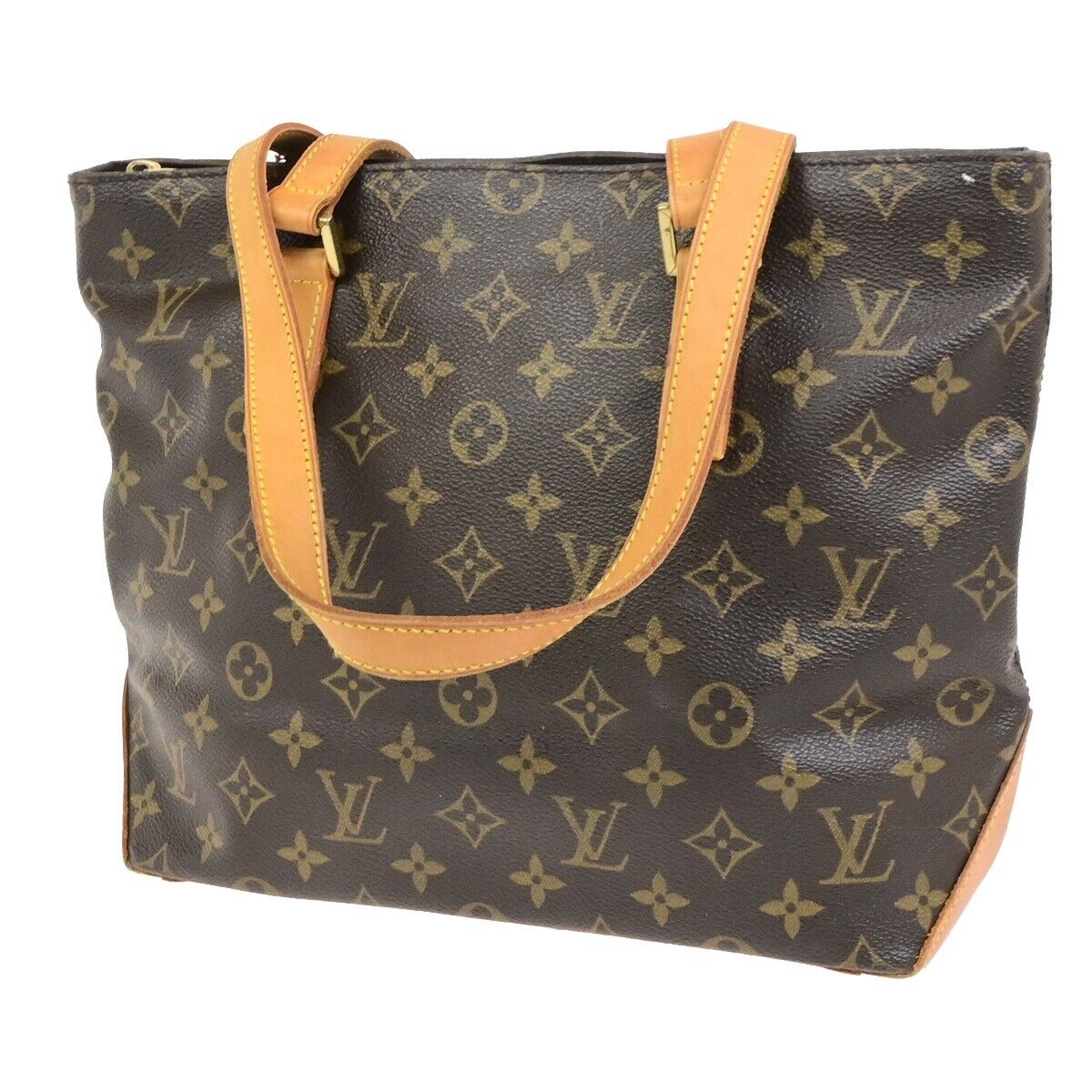 LOUIS VUITTON Cabas Piano Shoulder Bag Monogram Leather Brown M51148 88ED497