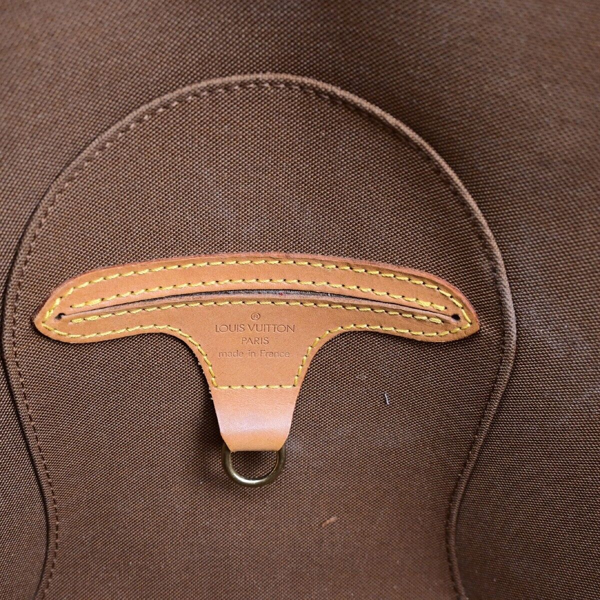 LOUIS VUITTON LV Logo Ellipse PM Hand Bag Monogram Leather Brown M51127 72ED452