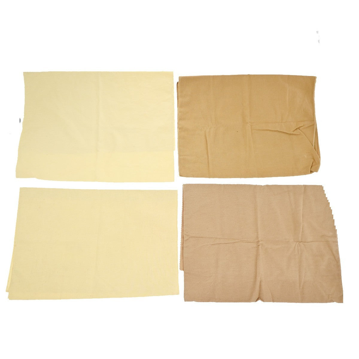 LOUIS VUITTON Logo 20 Set Drawstring Dust Bag Canvas Cotton Beige Brown 63EG384