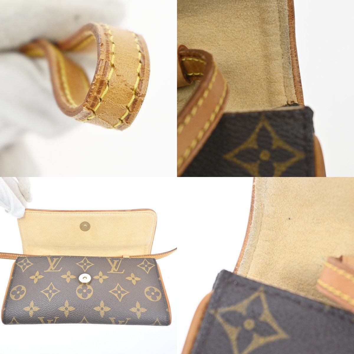 LOUIS VUITTON Pochette Twin PM 2Way Shoulder Clutch Bag Monogram M51854 34MA519
