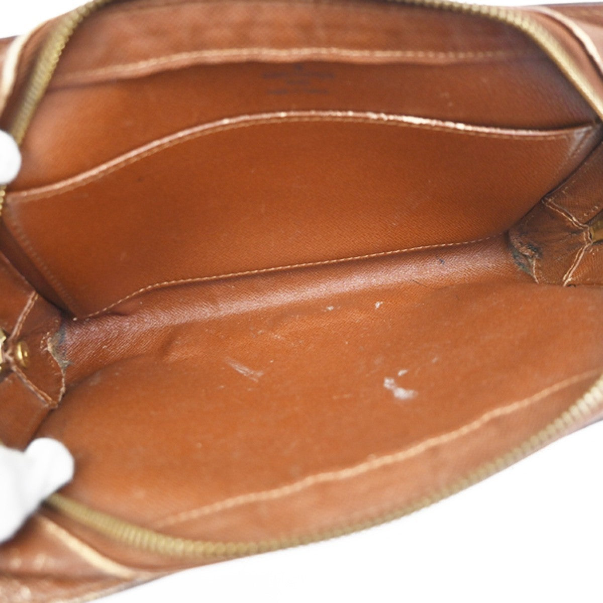 LOUIS VUITTON Orsay Clutch Hand Bag Monogram Leather Brown France M51790 05YJ179