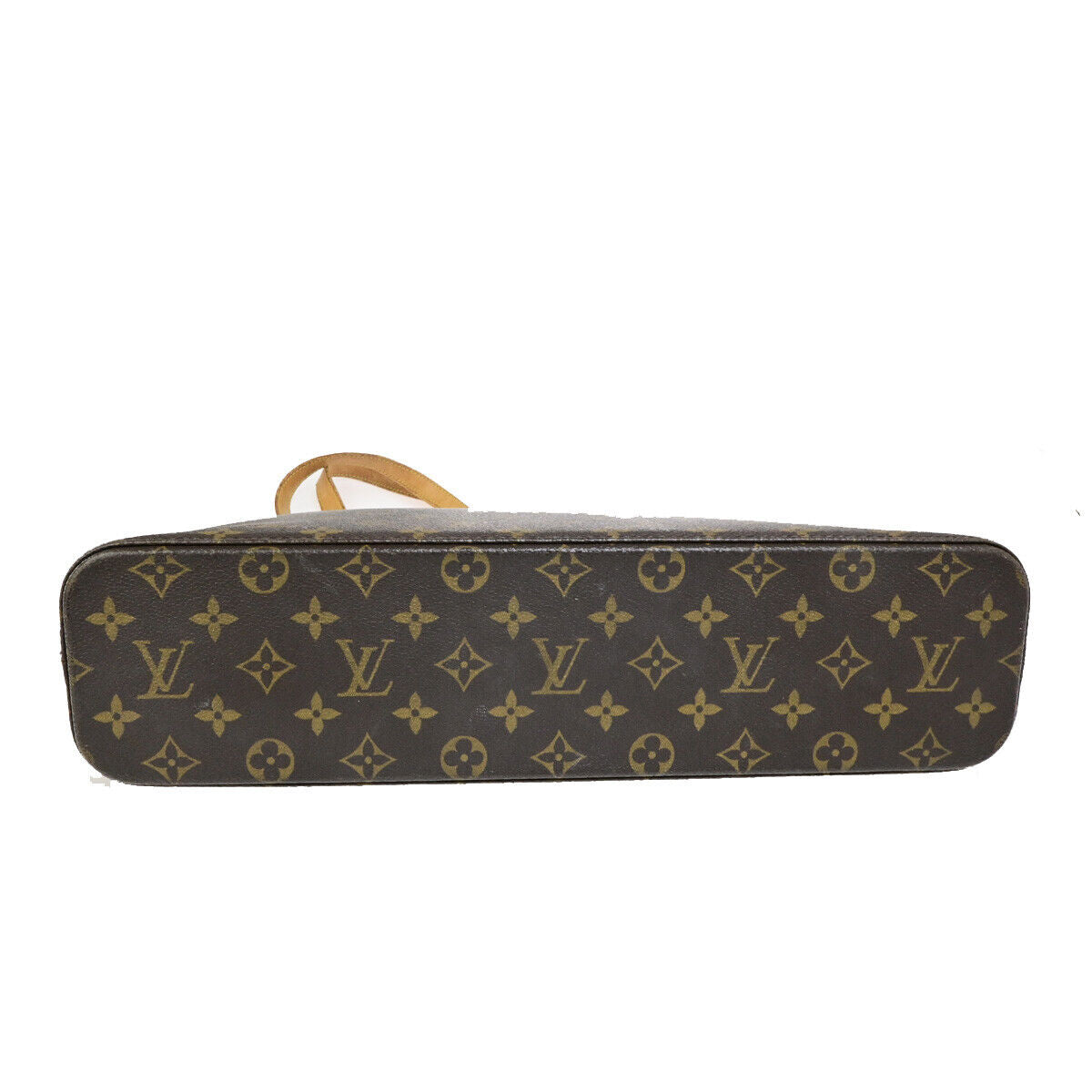 LOUIS VUITTON Logo Luco Shoulder Tote Bag Monogram Leather Brown M51155 62SJ549