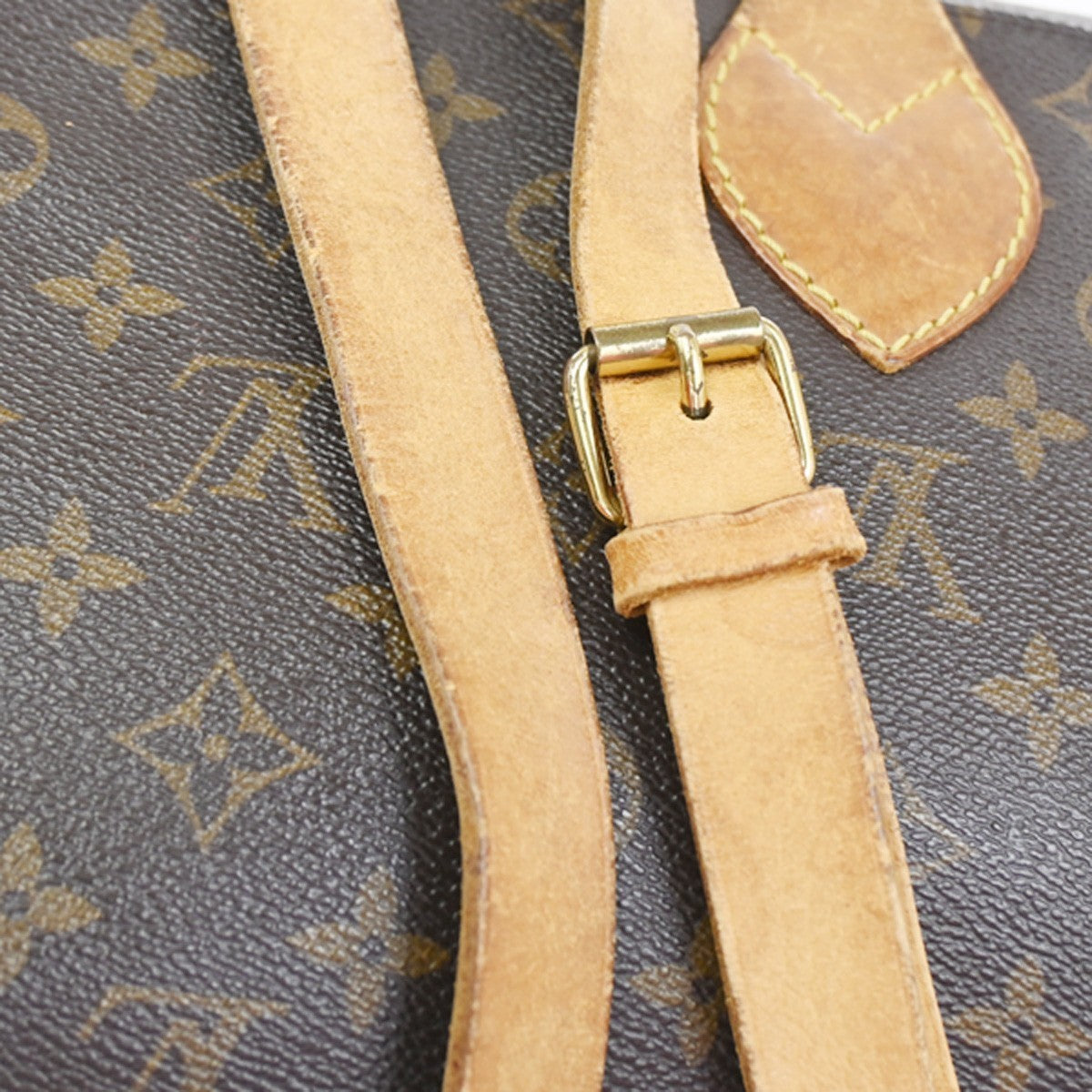 LOUIS VUITTON Cartouchiere GM Shoulder Bag Monogram Leather Brown M51252 34YH986