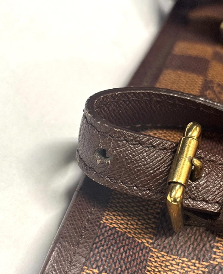 LOUIS VUITTON Marais Shoulder Bag Damier Ebene Leather BN USA N42240 77MA694