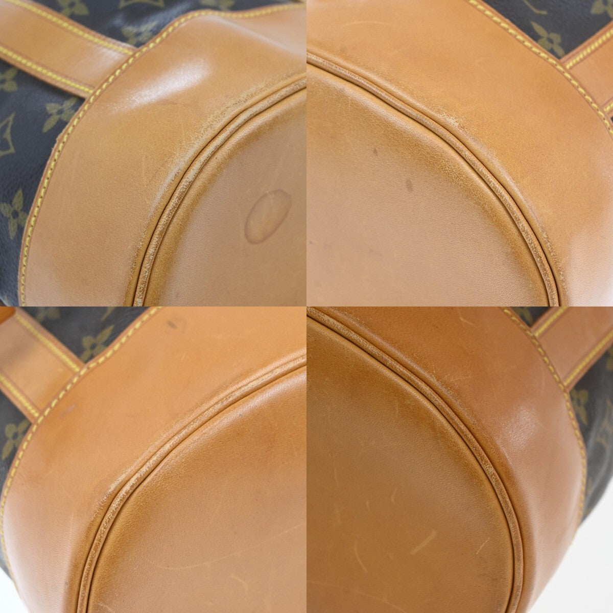 LOUIS VUITTON LV Randonnee PM Shoulder Bag Monogram Leather Brown M42243 99EE238