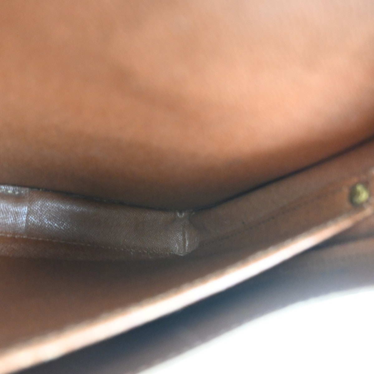LOUIS VUITTON Cartouchiere GM Shoulder Bag Monogram Leather Brown M51252 34YH986