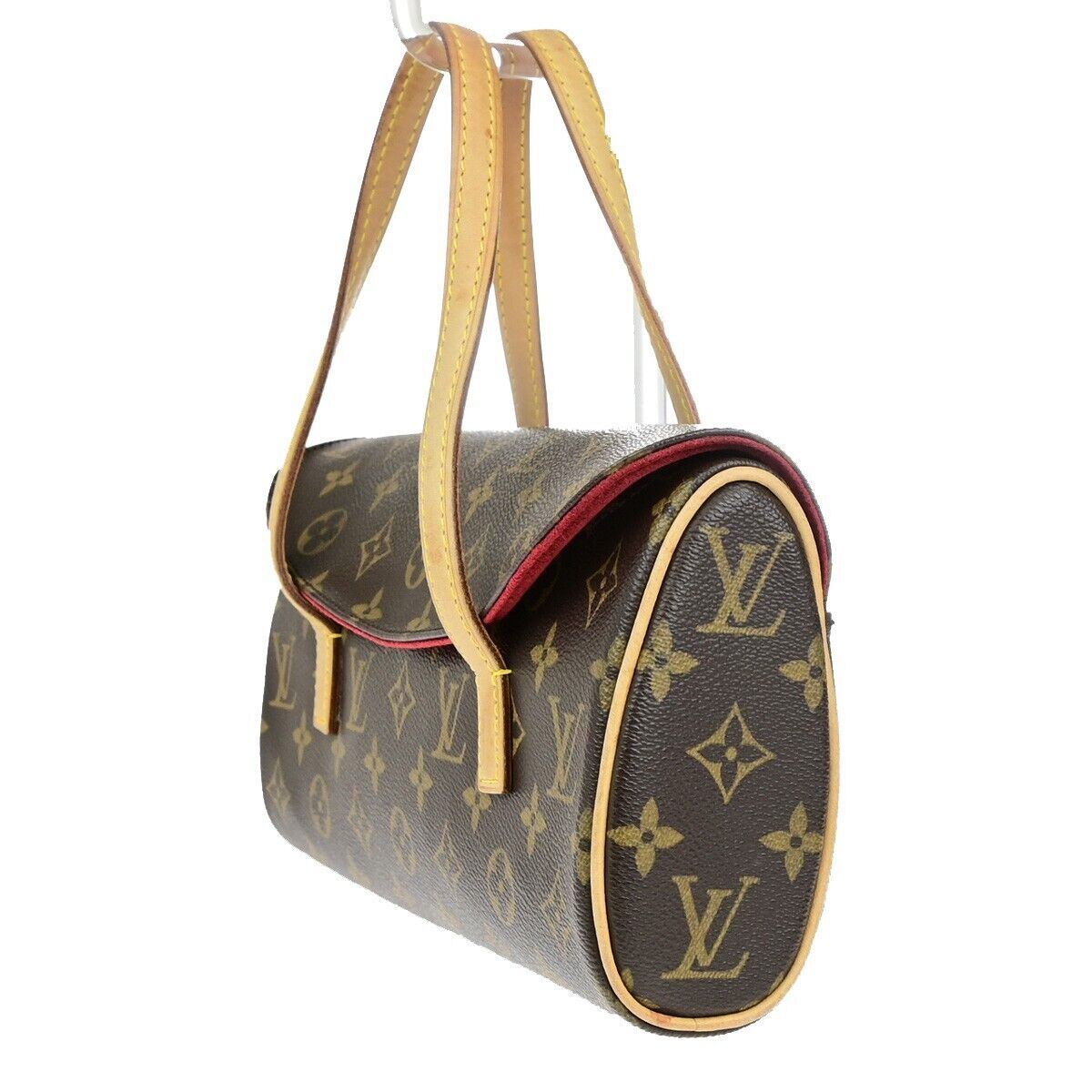 LOUIS VUITTON Sonatine Hand Bag Monogram Leather Brown France M51902 96ED206