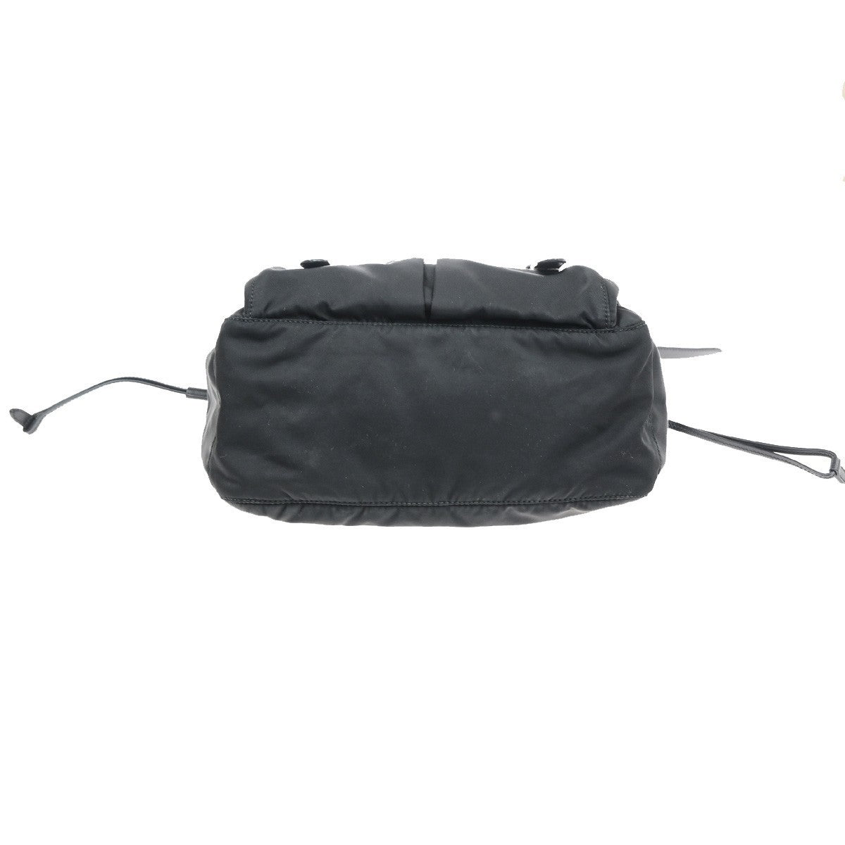 PRADA Logo Tessuto Crossbody Shoulder Bag Nylon Leather Black GHW Italy 76MA710