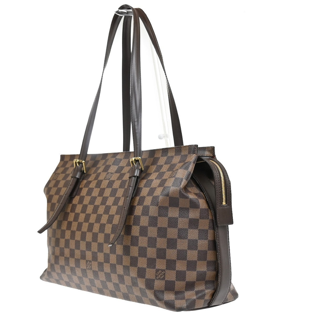 LOUIS VUITTON Chelsea Shoulder Tote Bag Damier Ebene Leather BN N51119 86YJ119