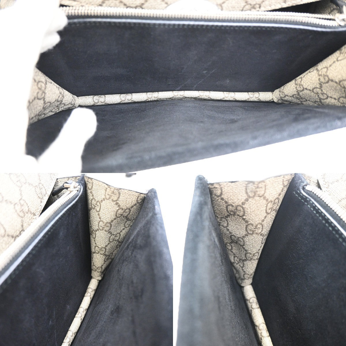 GUCCI GG Dionysus Chain Shoulder Clutch Bag Supreme Leather Brown Italy 85ZA291