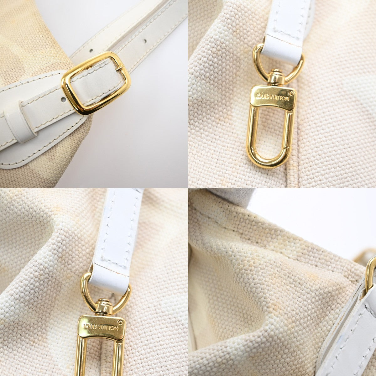 LOUIS VUITTON Tahitienne PM Cruise Tote Bag Canvas Leather BE M95674 31MA489