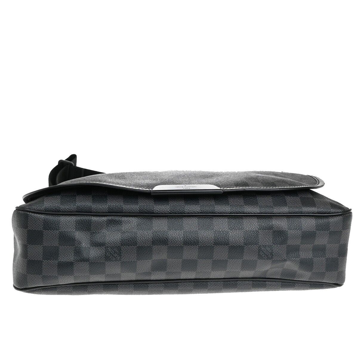 LOUIS VUITTON Daniel MM Shoulder Bag Damier Graphite Leather BK N58029 12YE469