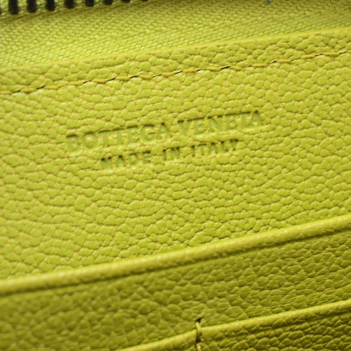 BOTTEGA VENETA Intrecciato Long Zipper Around Wallet Purse Leather Gray 35FB179