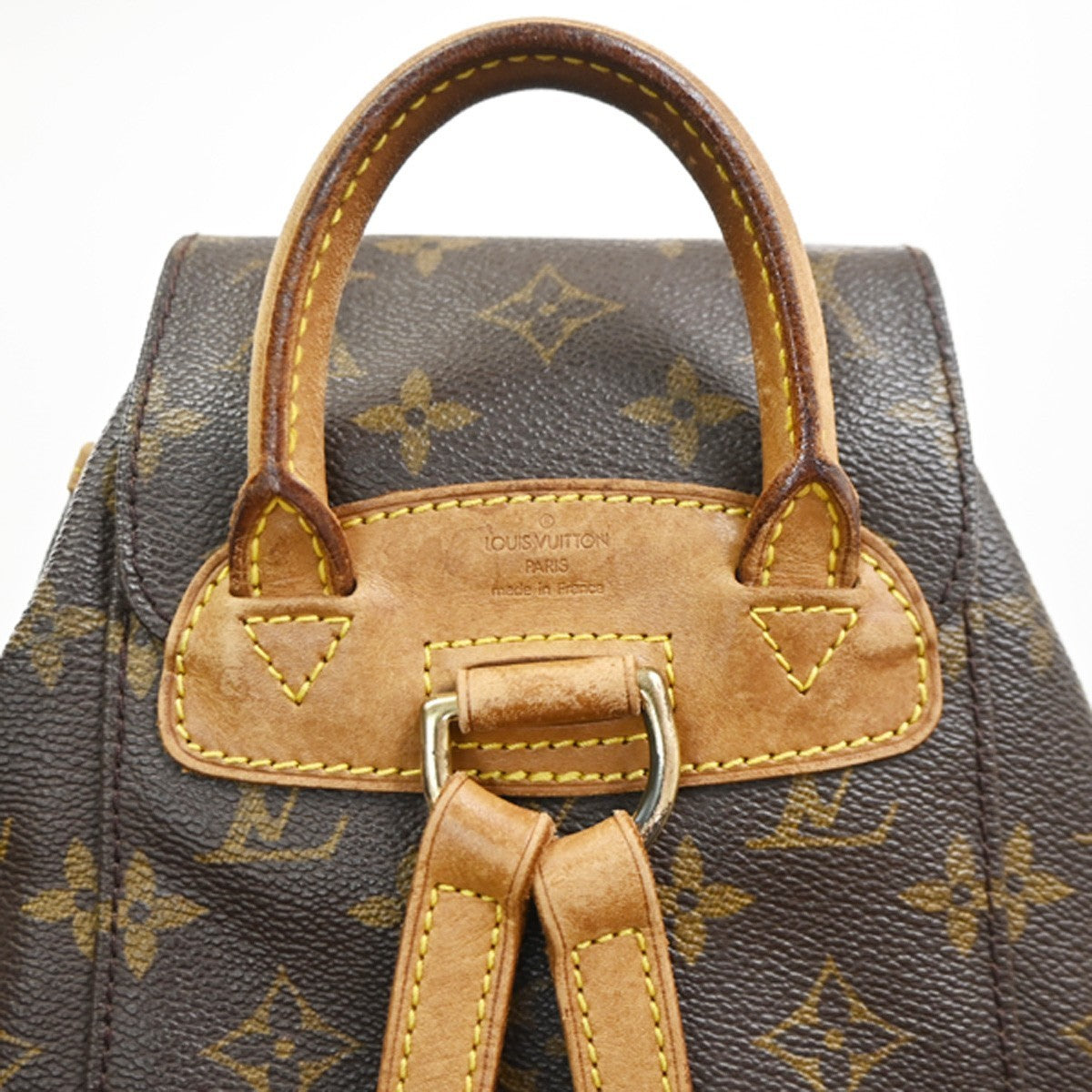LOUIS VUITTON Mini Montsouris Backpack Bag Monogram Leather Brown M51137 76SA064