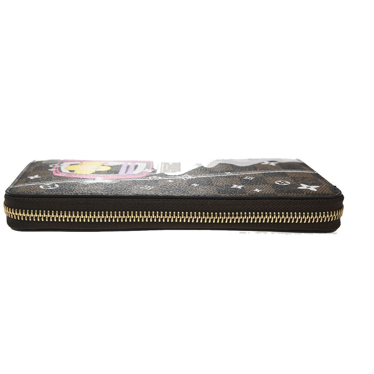 LOUIS VUITTON Zippy Wallet Vivienne Zip Around Damier Ebene Brown N60257 80YH708