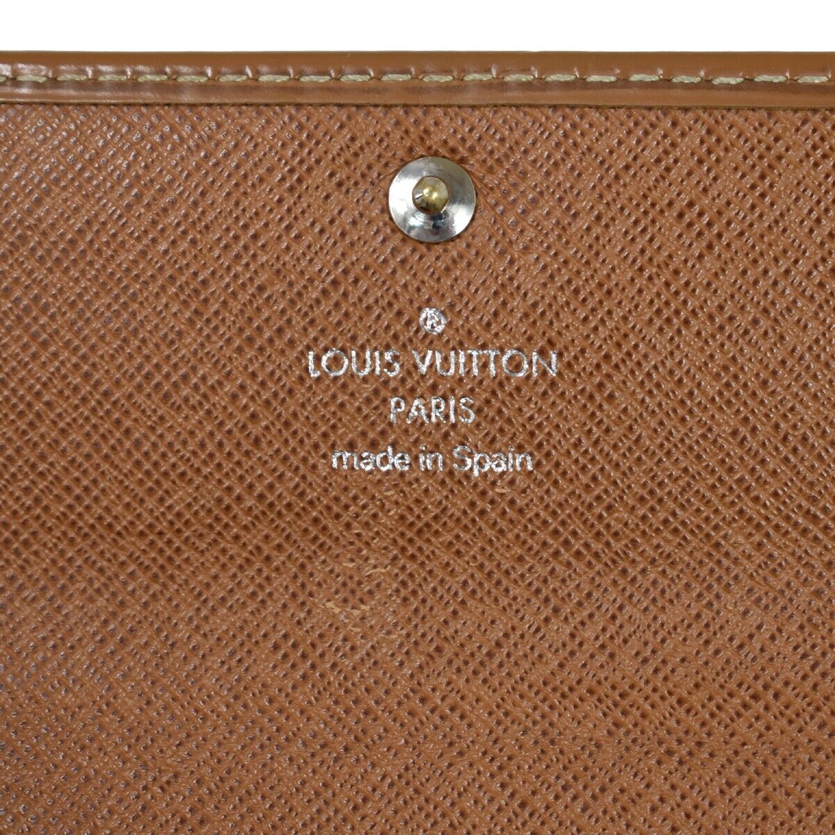 LOUIS VUITTON Porte Monnaie Credit Bifold Wallet Epi Brown France M6359I 05JH674