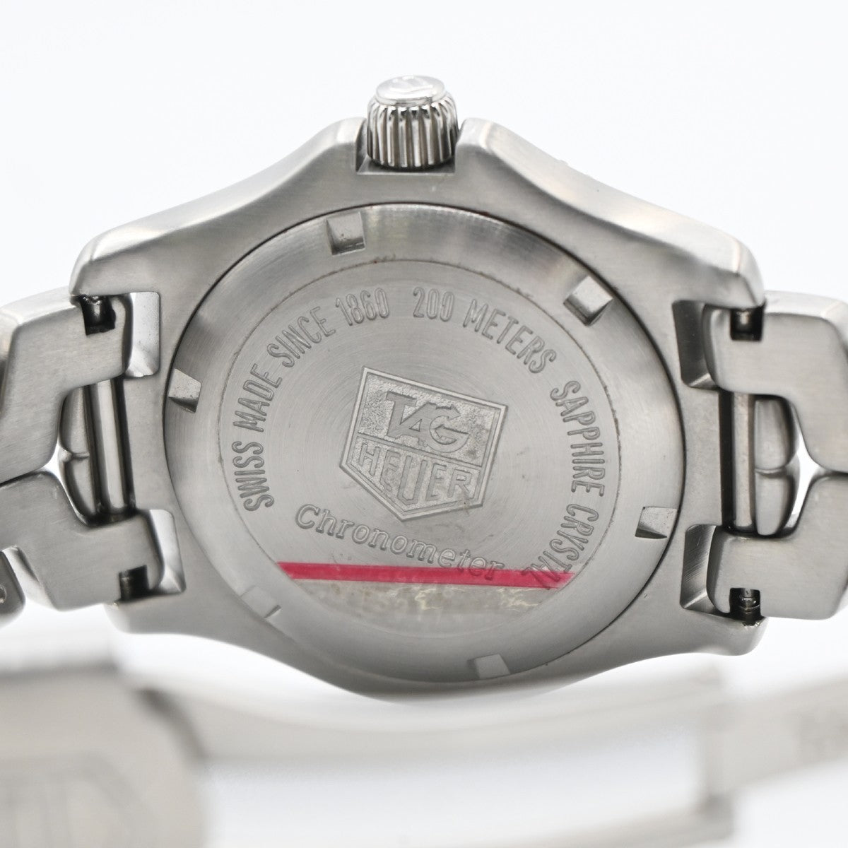 TAG HEUER Link Date Watch 35mm WT5211 Chronograph AT White Dial SS 10LC595