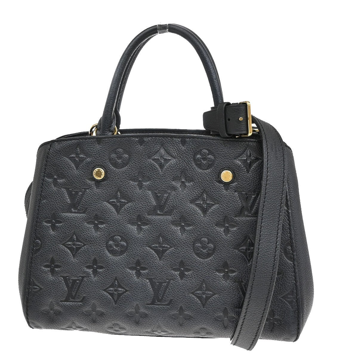 LOUIS VUITTON Montaigne BB 2Way Hand Bag Monogram Empreinte BK M41053 620RF292
