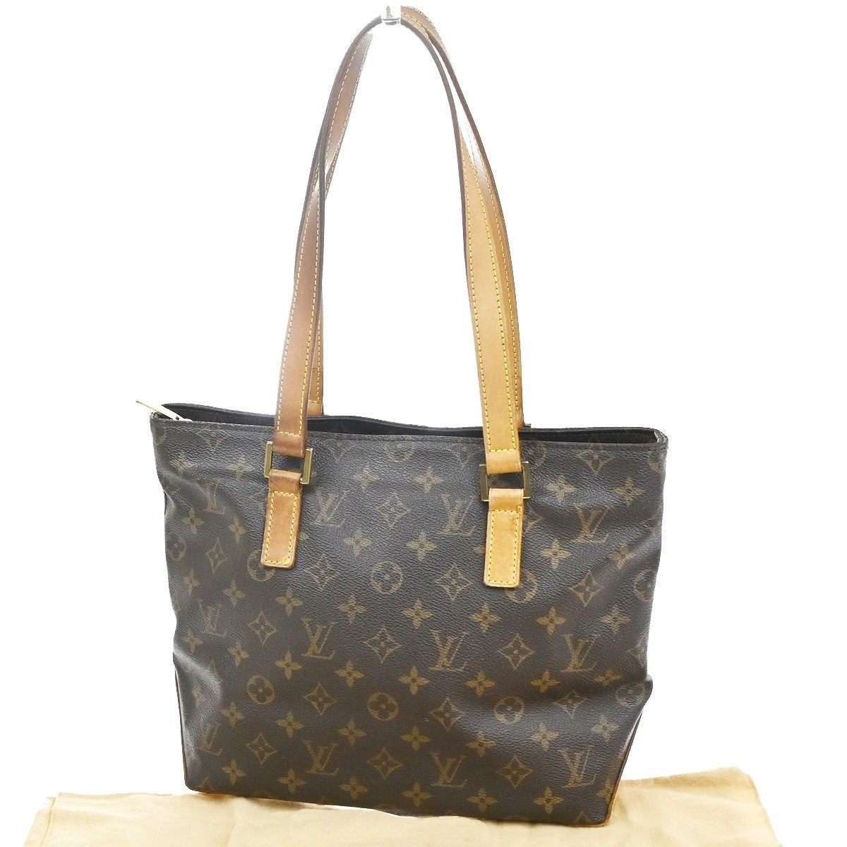 LOUIS VUITTON Cabas Piano Shoulder Bag Monogram Leather BN France M51148 76KC831
