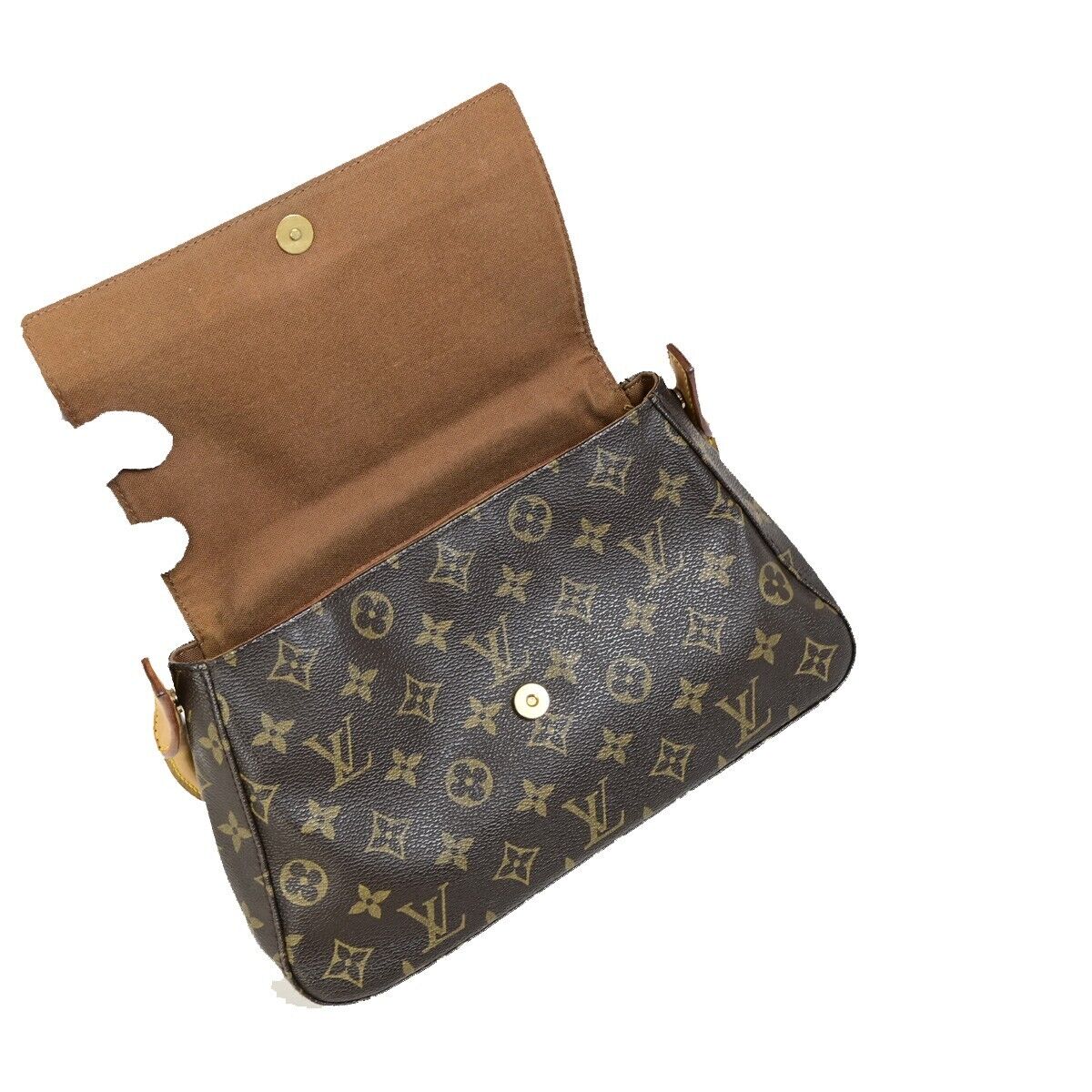 LOUIS VUITTON Mini Looping Hand Bag Monogram Leather Brown France M51147 91FA756