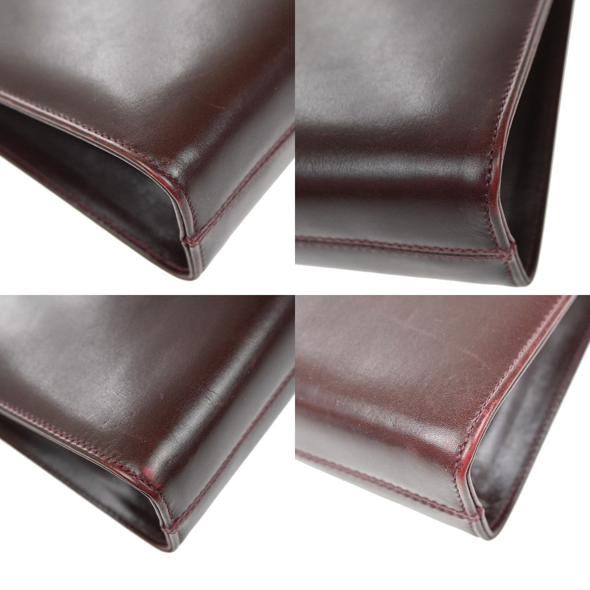 SALVATORE FERRAGAMO Gancini 2Way Chain Shoulder Clutch Bag Leather BY 39YH487