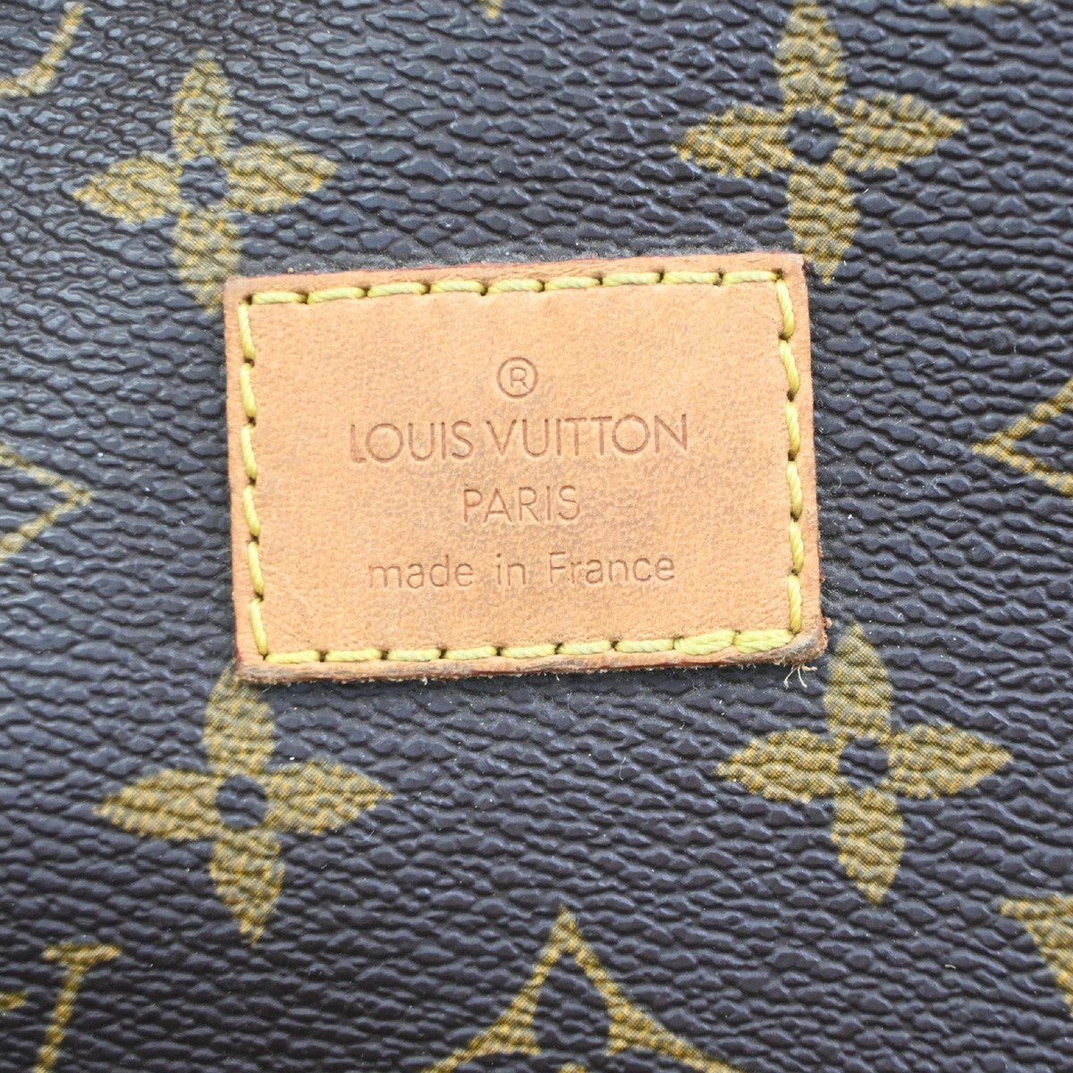 LOUIS VUITTON Logo Saumur 30 Shoulder Bag Monogram Leather Brown M42256 10CA776