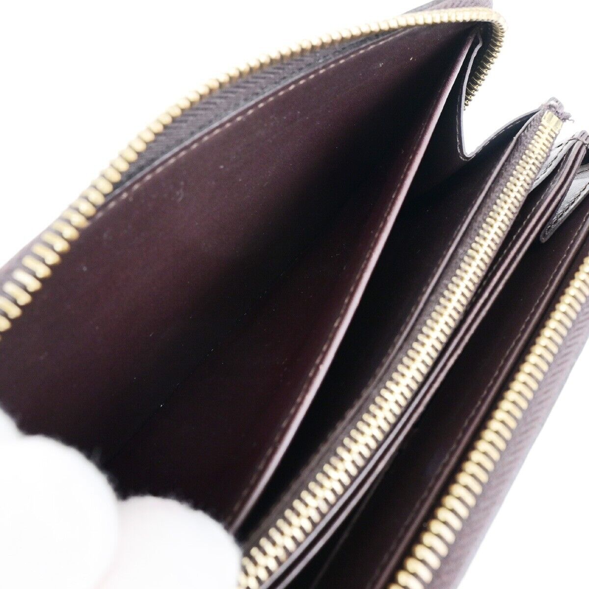 LOUIS VUITTON Zippy Long Wallet Monogram Vernis Leather Amarante M93522 36EB377