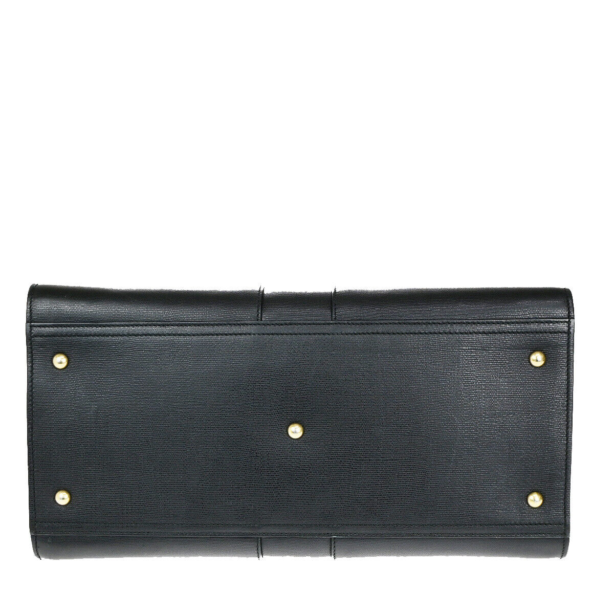 YVES SAINT LAURENT Y Line Cabas Chyc Hand Bag Leather Black GHW Italy 22YG428