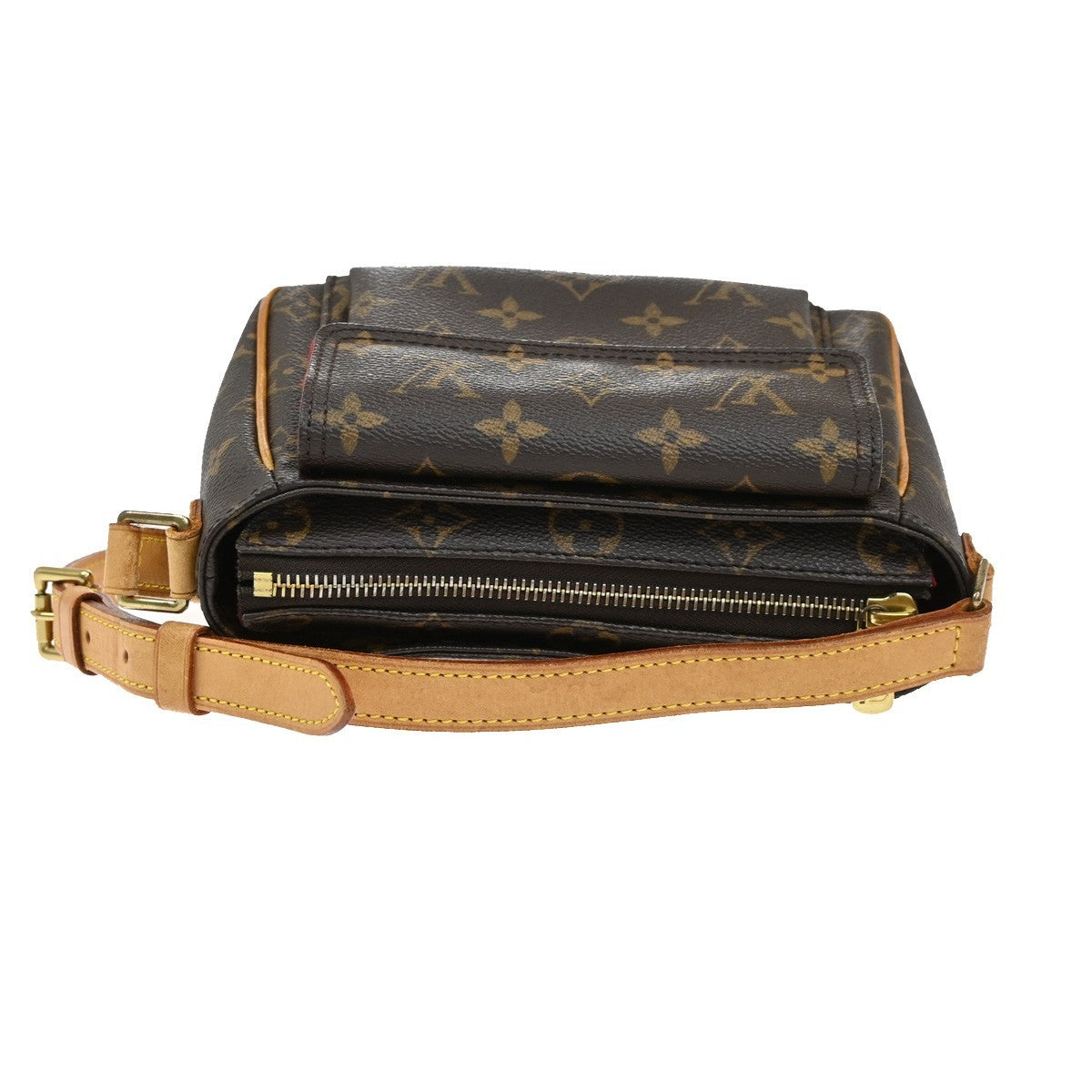 LOUIS VUITTON Viva Cite PM Shoulder Bag Monogram Leather Brown M51165 41AA086