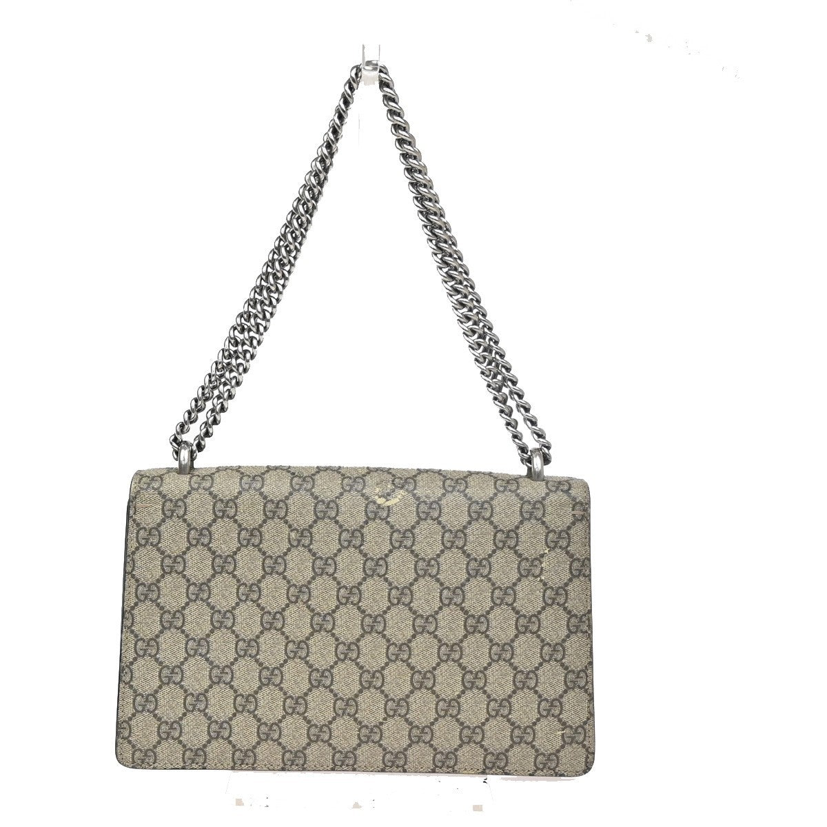GUCCI GG Dionysus Chain Shoulder Clutch Bag Supreme Leather Brown Italy 85ZA291