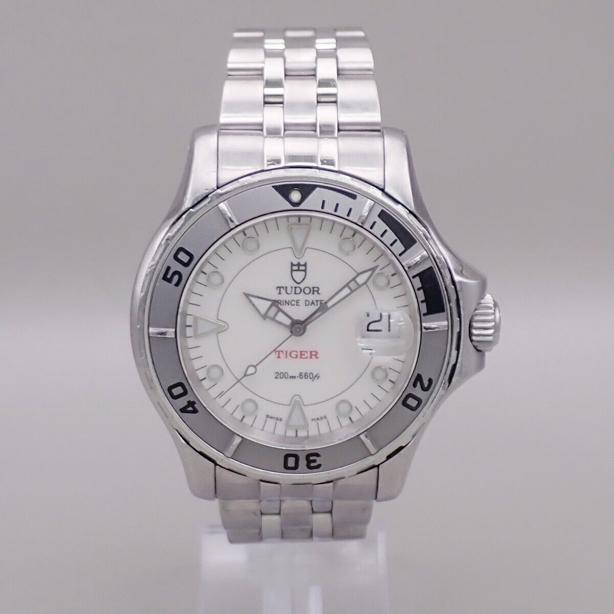 TUDOR Prince Date Hydronaut TIGER 40mm Watch Stainless Steel Ref.89190 620RK951
