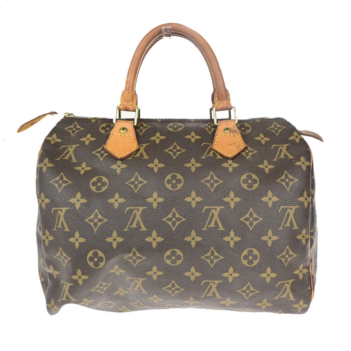 LOUIS VUITTON Speedy 30 Travel Hand Bag Monogram Leather Brown M41526 85SJ485
