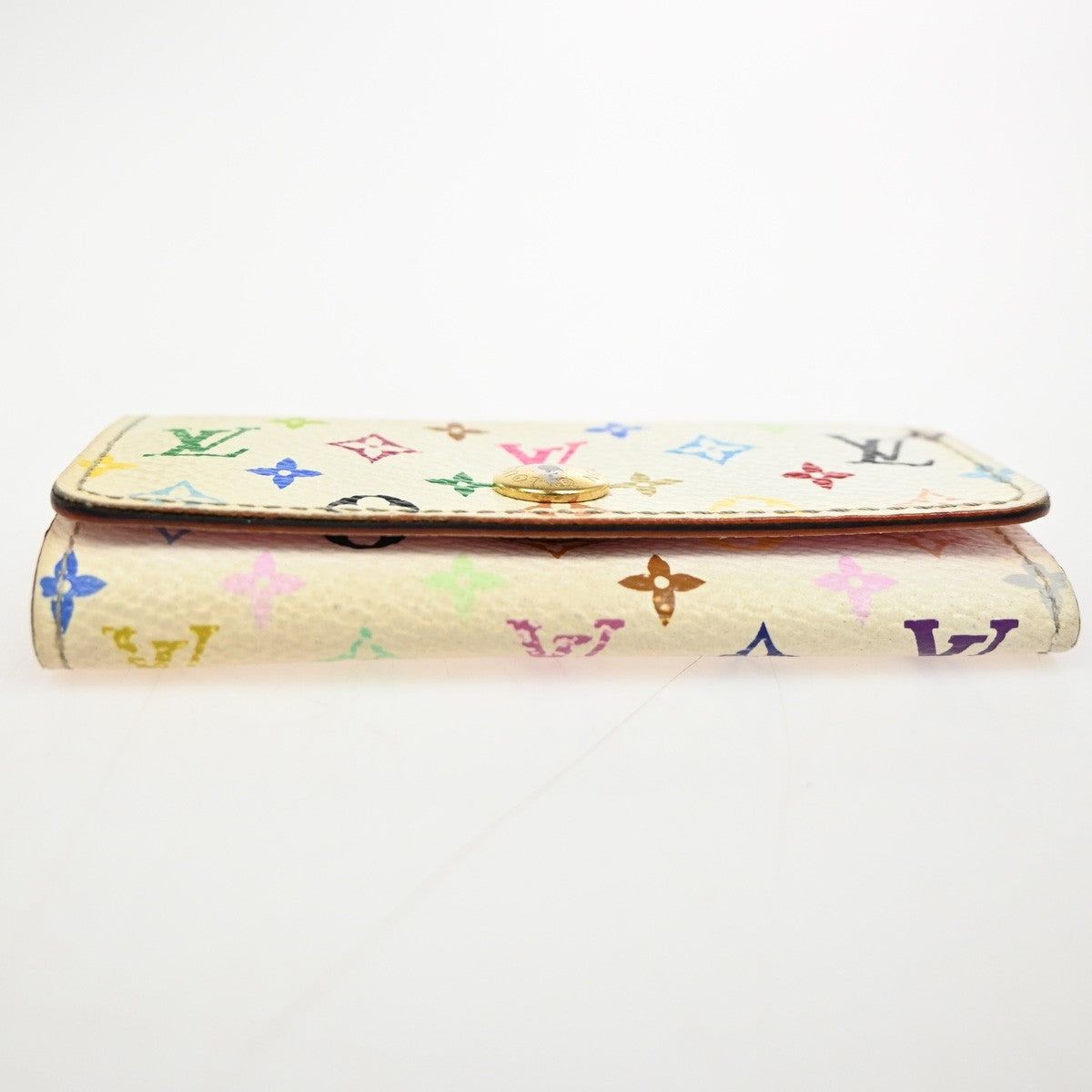 LOUIS VUITTON Multicles 4 Hook Key Case Monogram Multicolor White M60043 09KC665