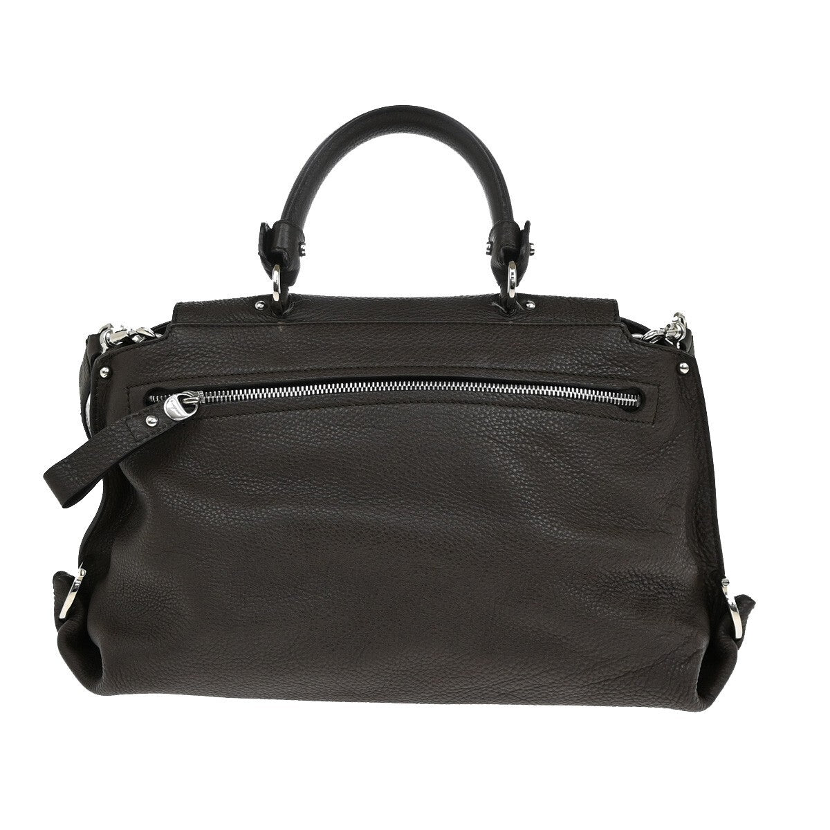 SALVATORE FERRAGAMO Sofia Gancini 2Way Shoulder Hand Bag Leather Brown 86EE165