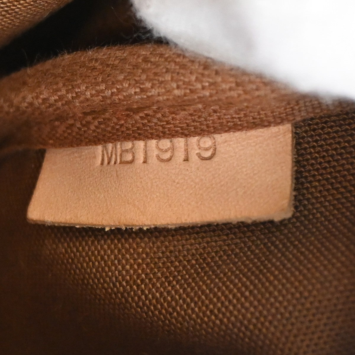 LOUIS VUITTON Logo Saumur 30 Shoulder Bag Monogram Leather Brown M42256 73DA259