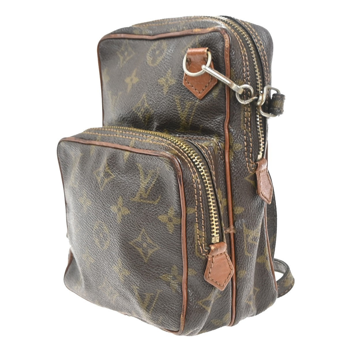 LOUIS VUITTON Mini Amazon Shoulder Bag Monogram Leather Brown M45238 67KC399