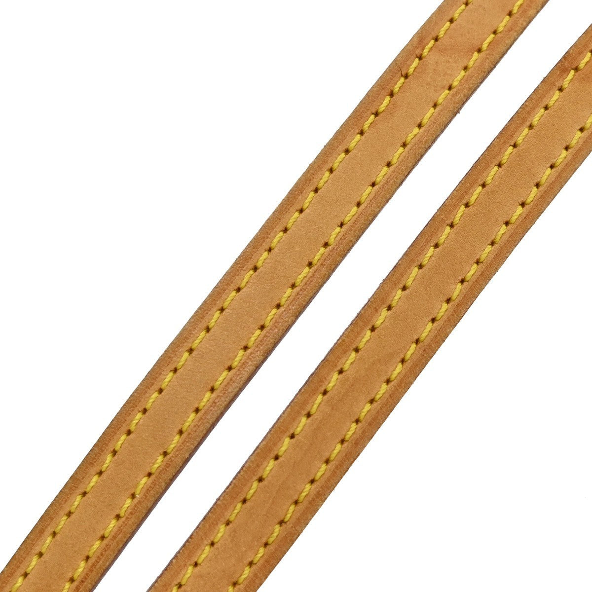 LOUIS VUITTON Logo Shoulder Strap Leather Brown Gold Bag Accessory 63EF859