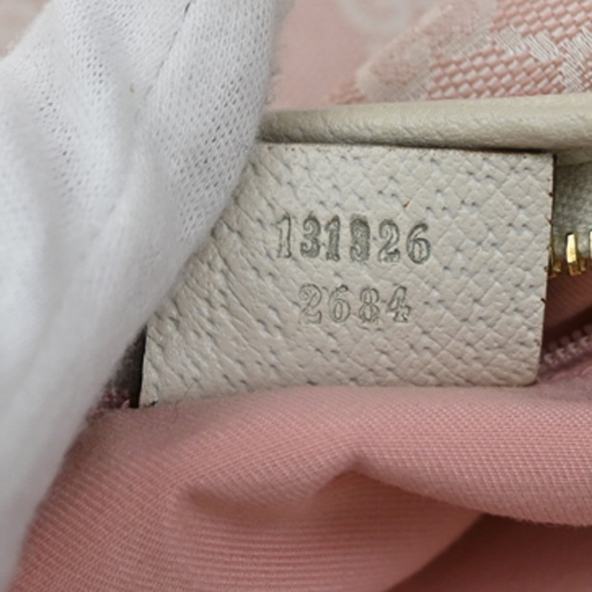 GUCCI Abbey GG Pattern Crossbody Shoulder Bag Canvas Leather Pink Italy 67YJ159