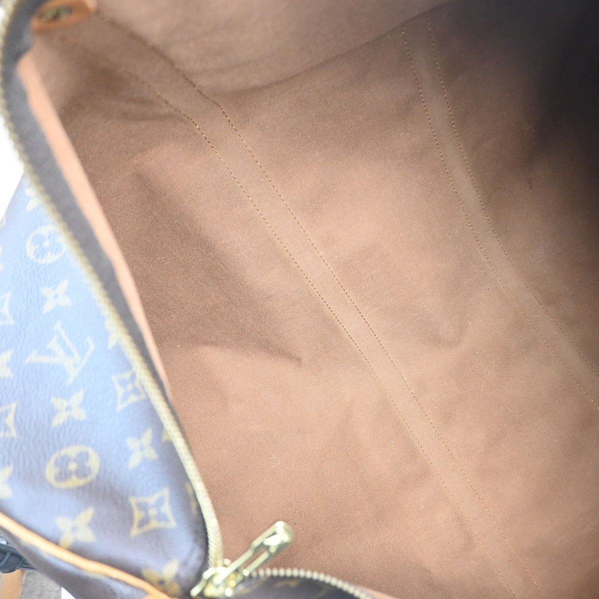 LOUIS VUITTON Keepall 60 Travel Hand Bag Monogram Leather Brown M41422 74YH945